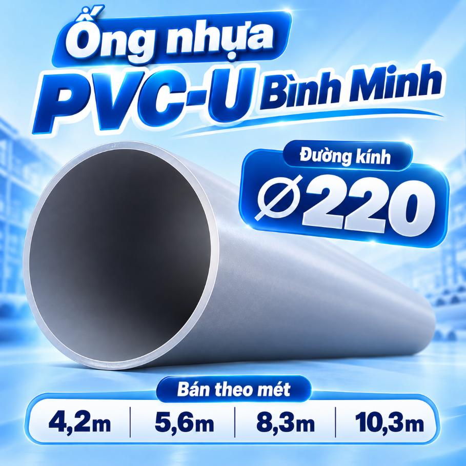 Ống nhựa PVC-U Bình Minh Ø220