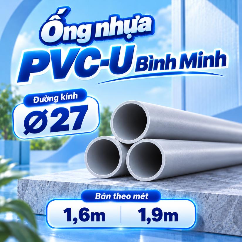 Ống nhựa PVC-U Bình Minh Ø27