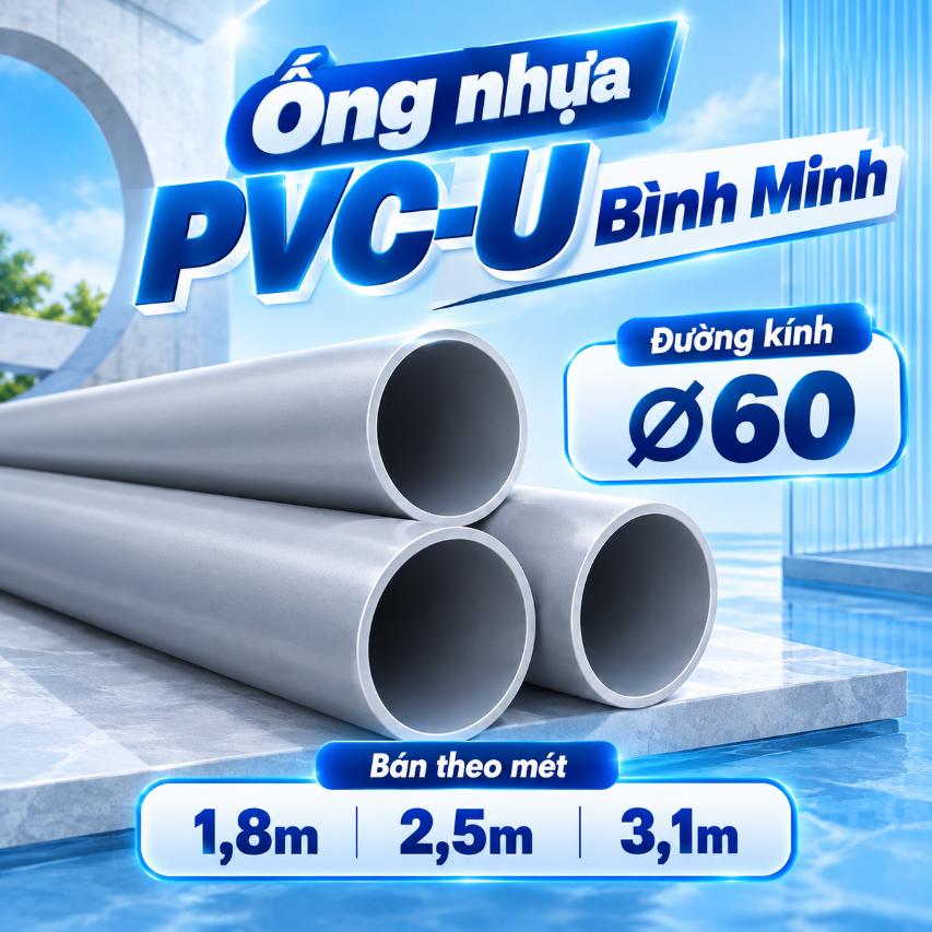 Ống nhựa PVC-U Bình Minh Ø60