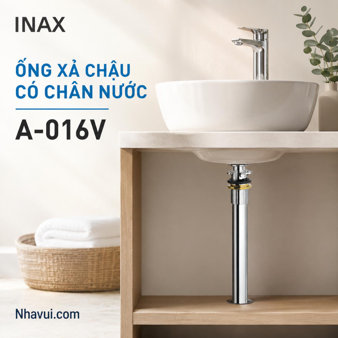 Ống xả chậu có chân nước INAX A-016V