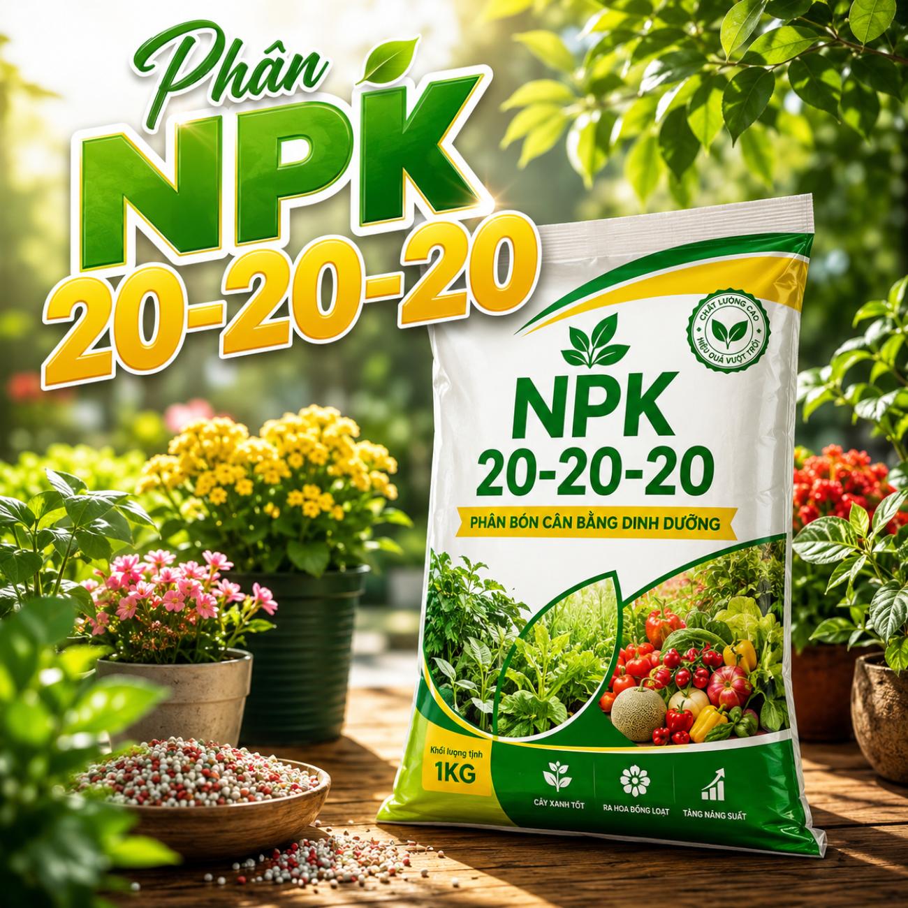 Phân NPK 20-20-20