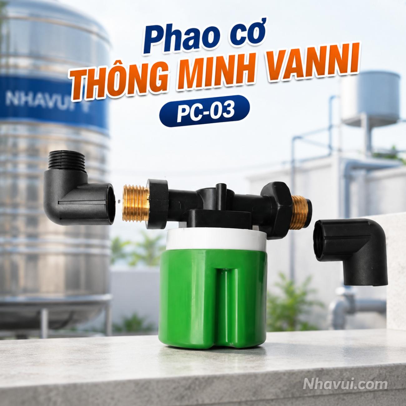 Phao cơ thông minh Vanni PC-03 nhựa chịu áp lực cao