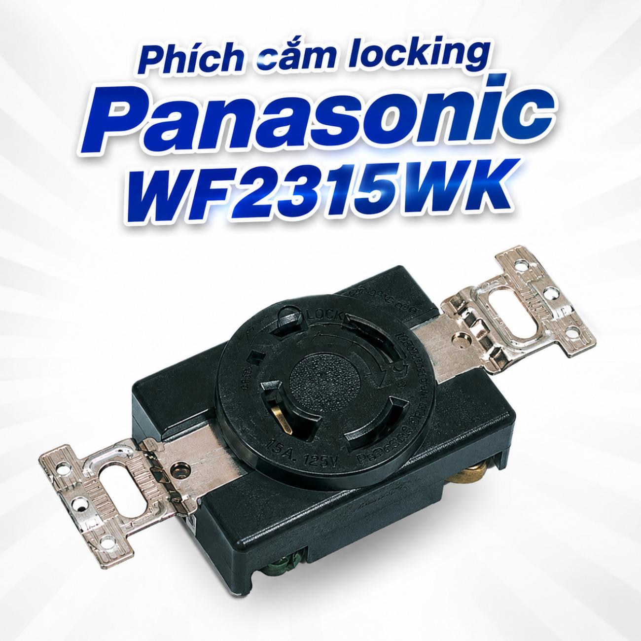 Phích cắm locking Panasonic WF2315WK 125V 15A 2P + Ground màu trắng