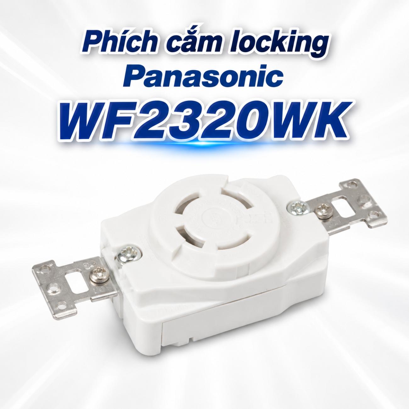 Phích cắm locking Panasonic WF2320WK 250V 20A 3P màu trắng