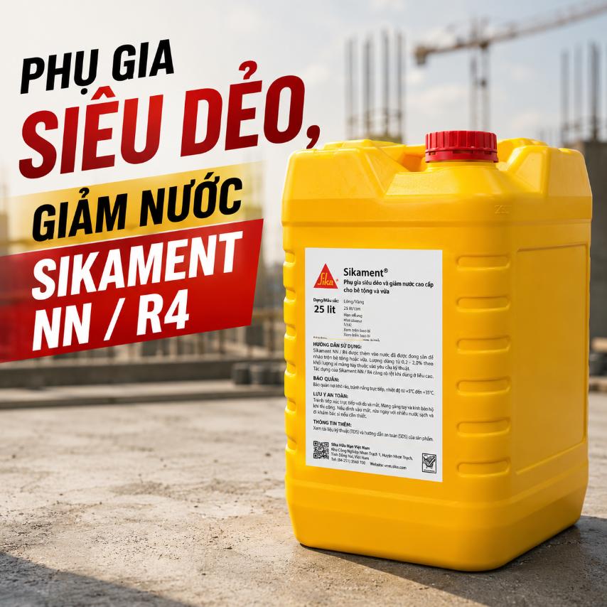 Phụ gia siêu dẻo, giảm nước Sikament NN / R4