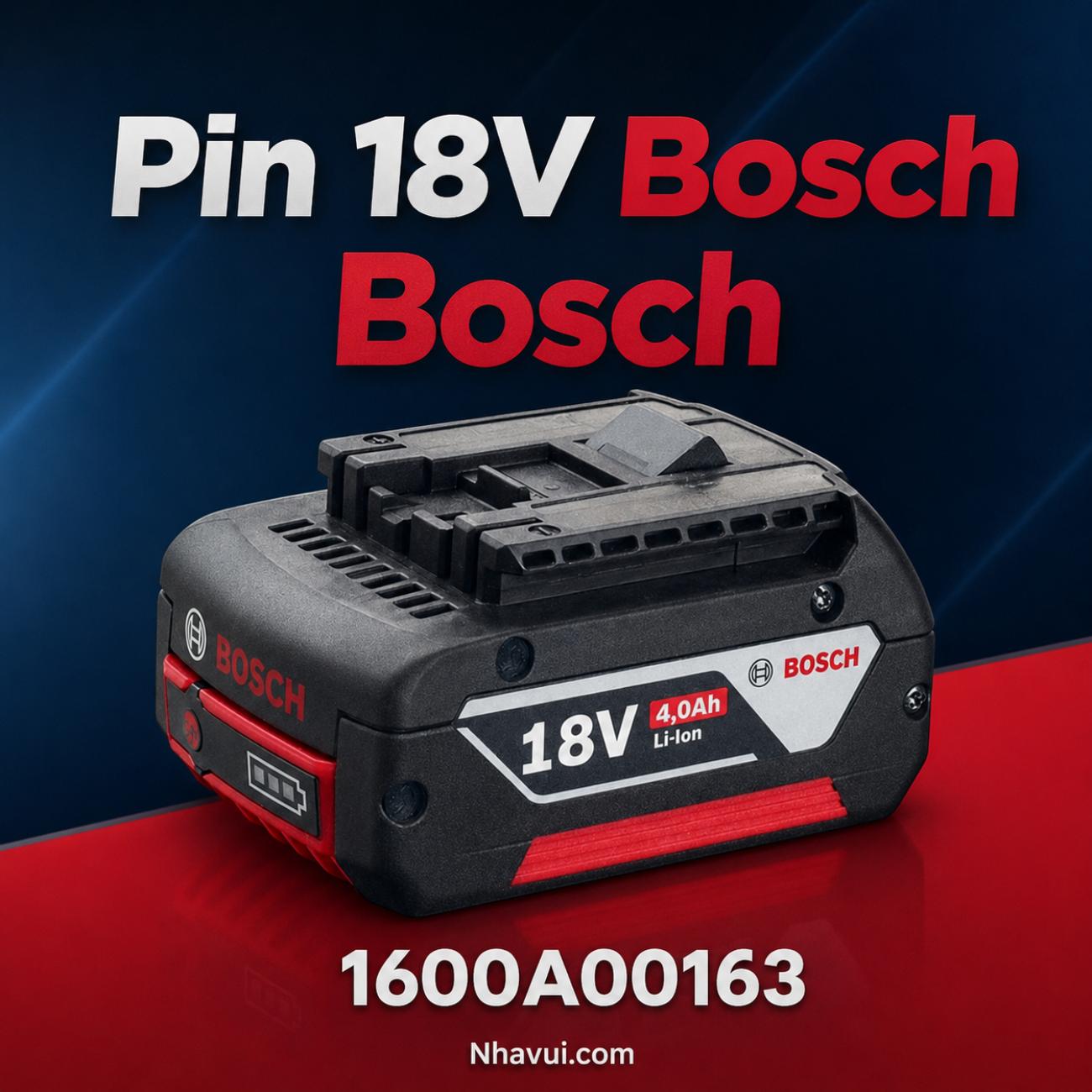 Pin 18V Bosch 1600A00163 4.0Ah