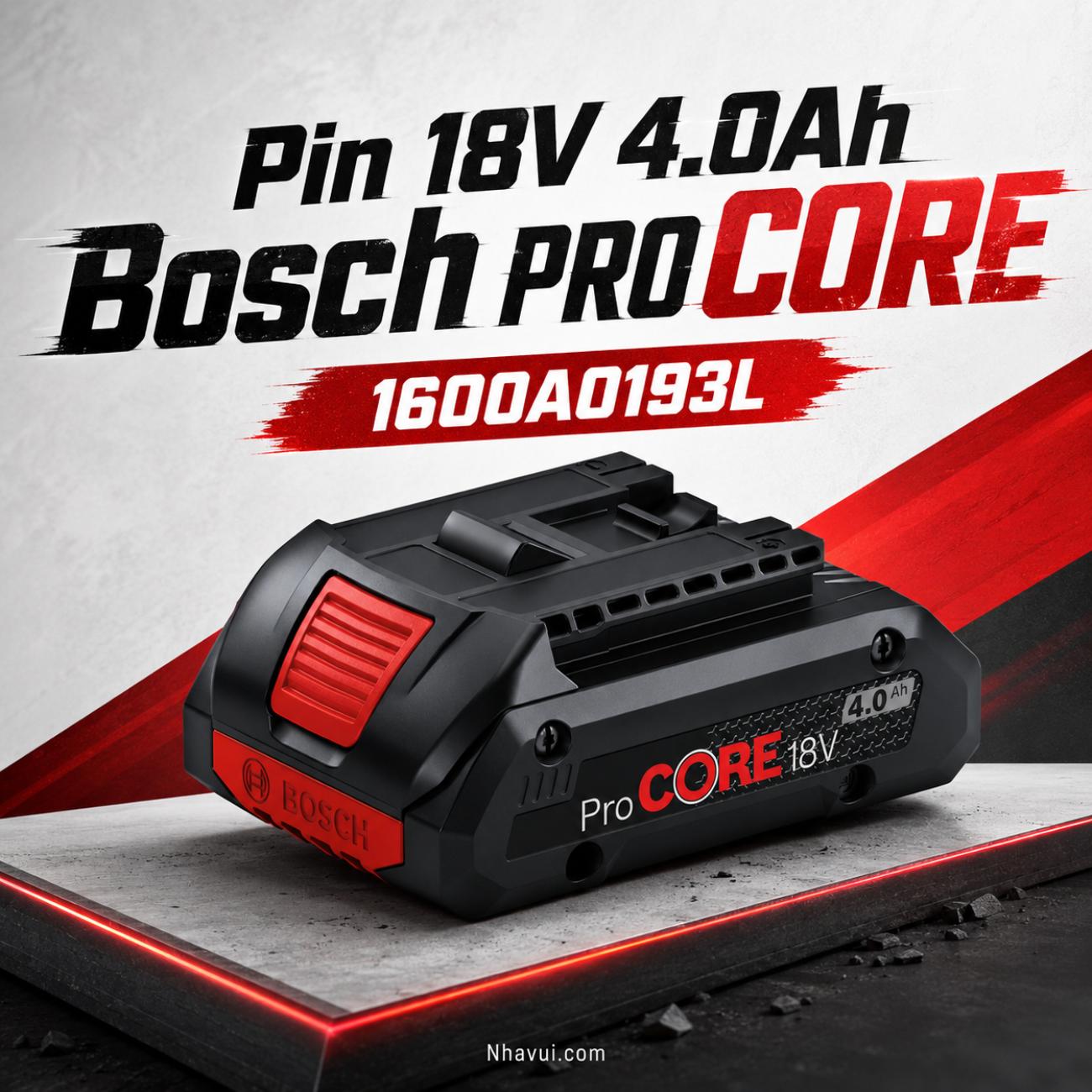 Pin Bosch ProCORE18V 4.0Ah 1600A0193L