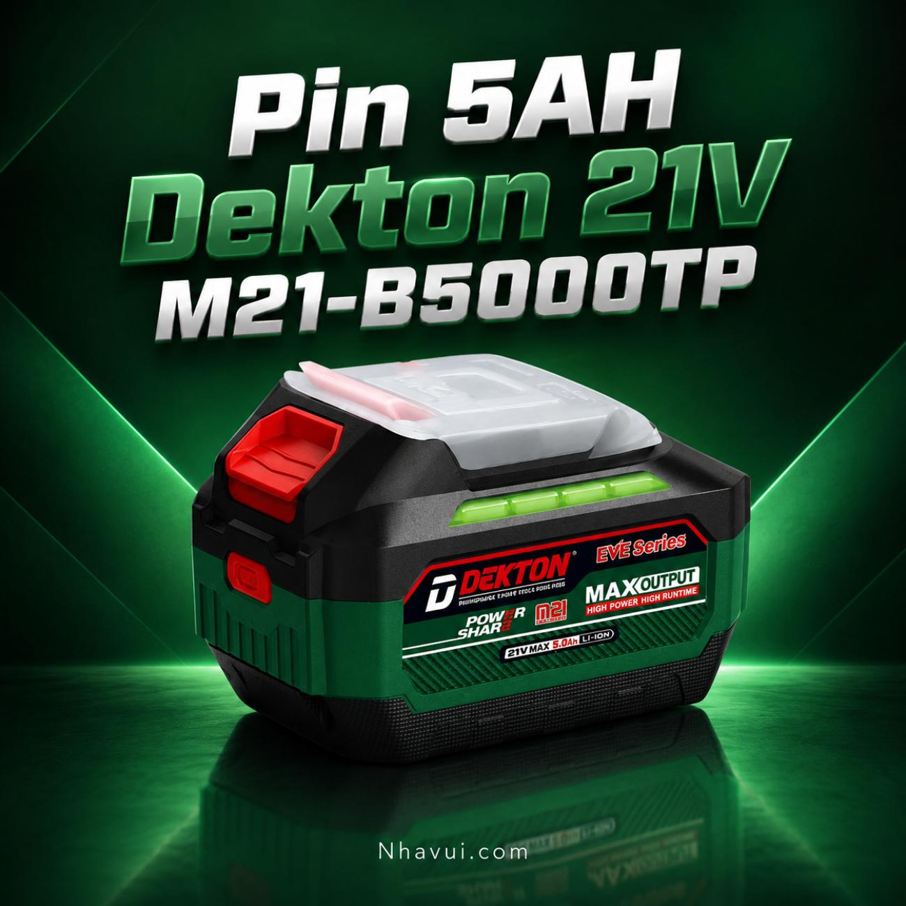 Pin Dekton 21V 5.0Ah M21-B5000TP