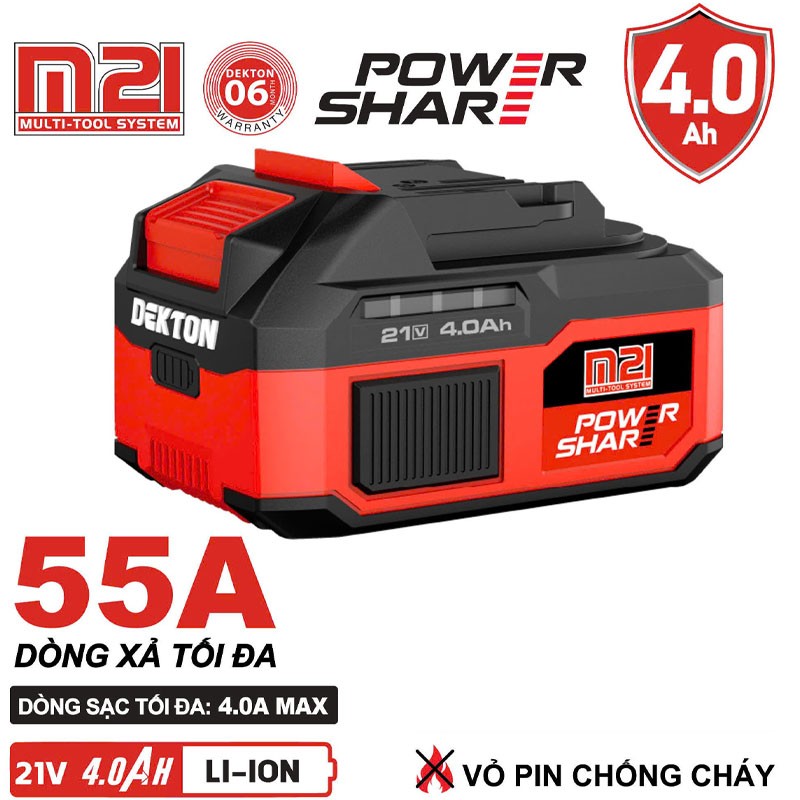 Pin Dekton M21-B4055A 21V 4.0Ah – hệ M21
