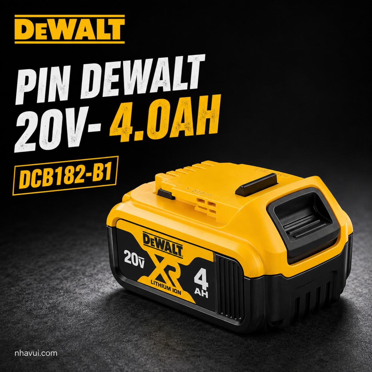 Pin DeWalt DCB182-B1 20V Max 4.0Ah