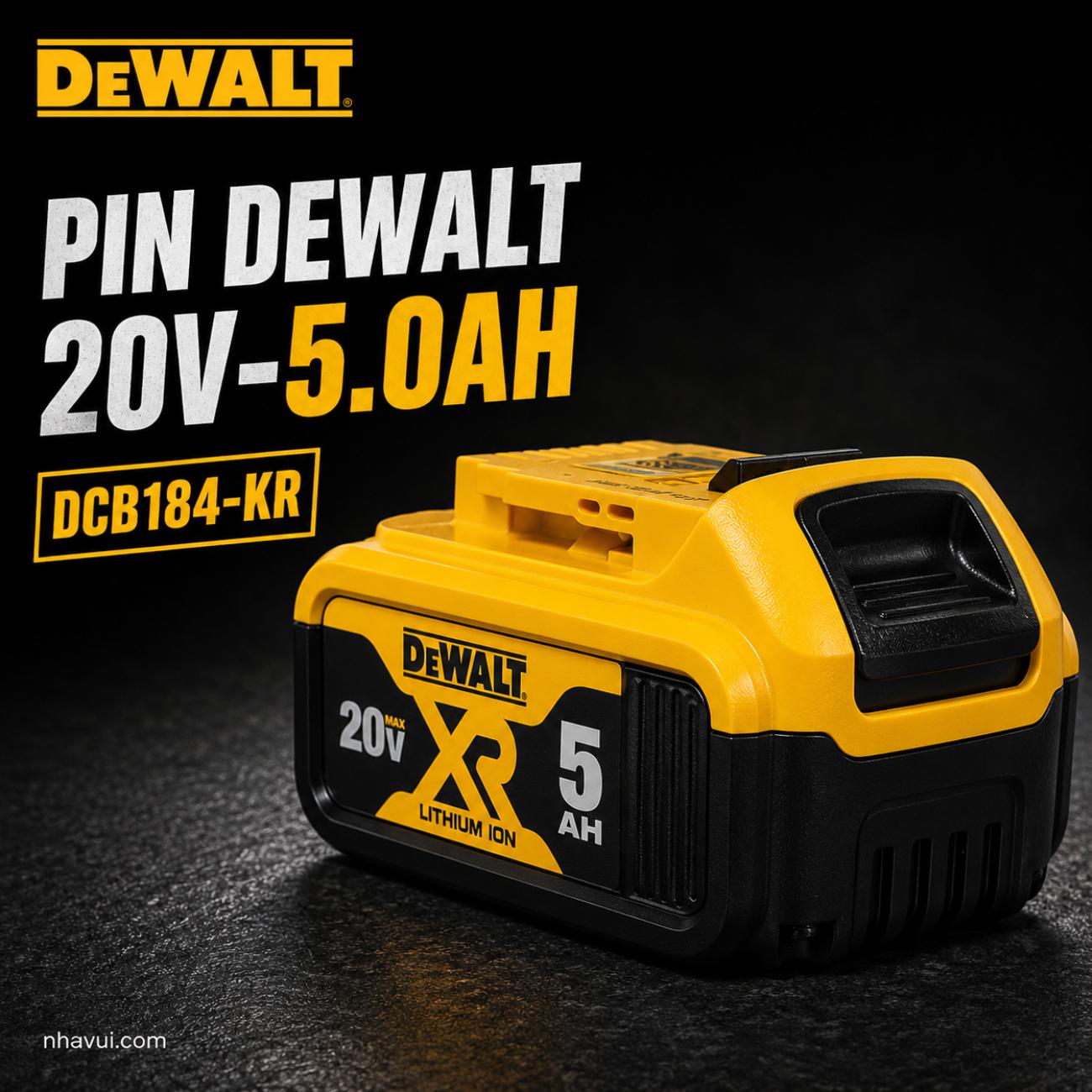 Pin DeWalt DCB184-KR 20V 5.0Ah
