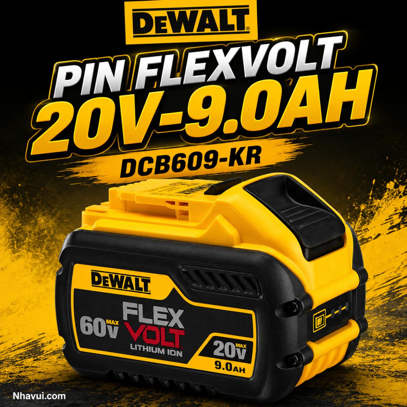 Pin FlexVolt DeWalt DCB609-KR 20V/60V Max 9.0Ah
