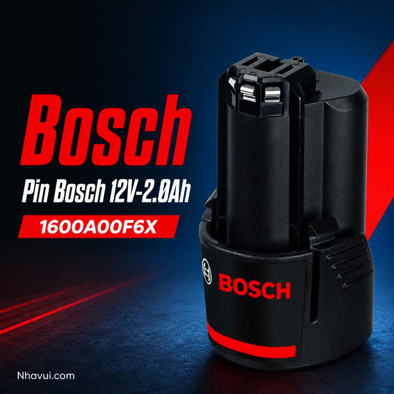 Pin Lithium-ion Bosch 12V 2.0Ah 1600A00F6X