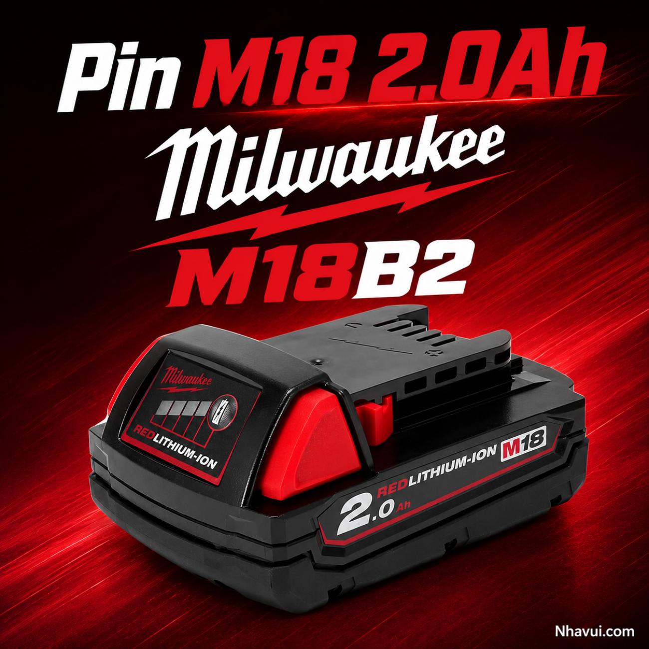 Pin M18 2.0Ah Milwaukee M18B2