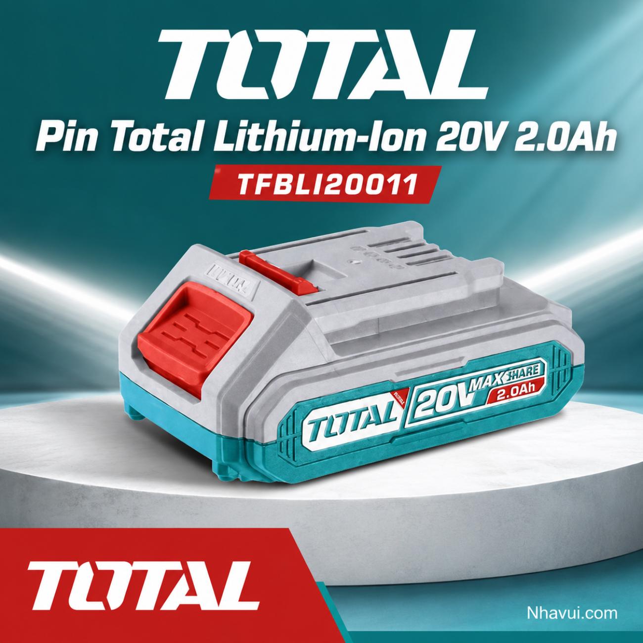 Pin Total Lithium-Ion 20V 2.0Ah TFBLI20011