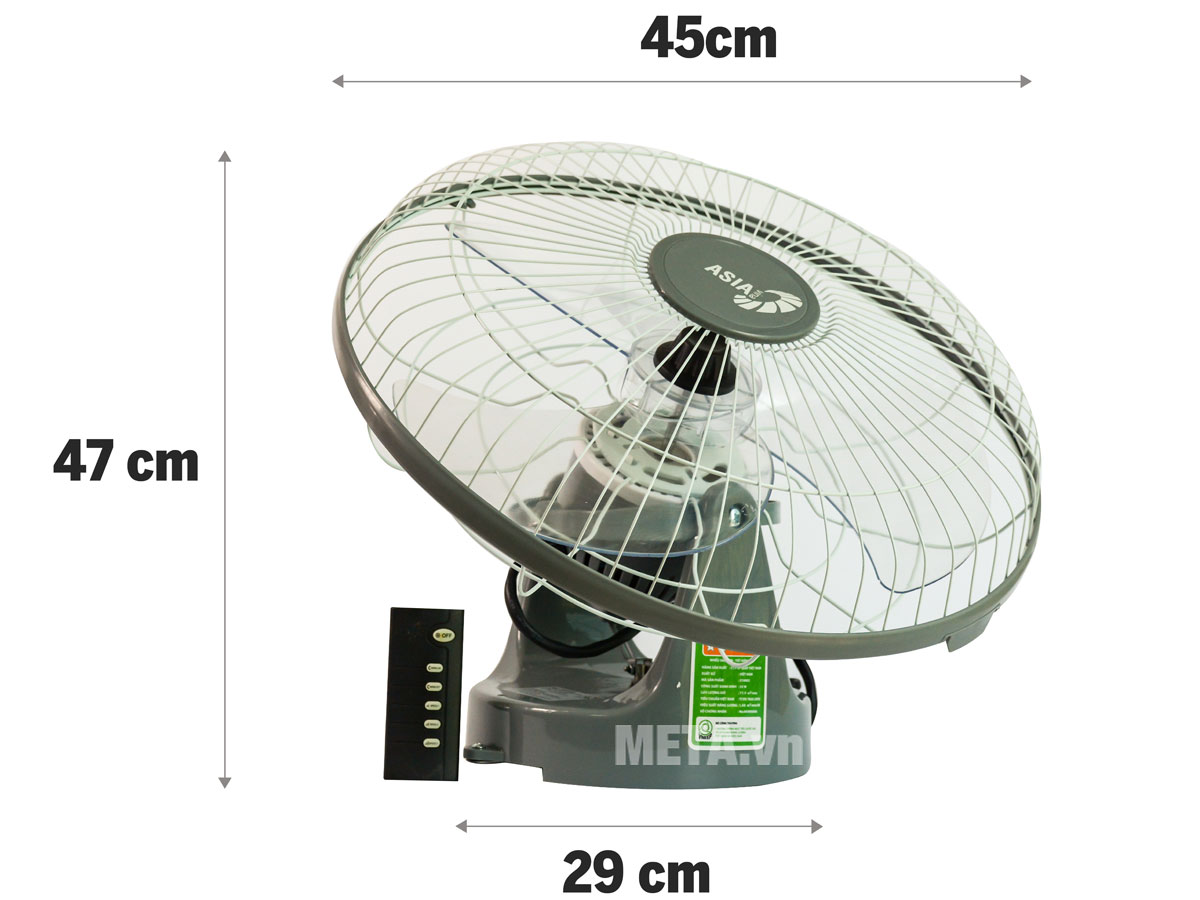 Quạt đảo trần Asia X16002 có điều khiển từ xa