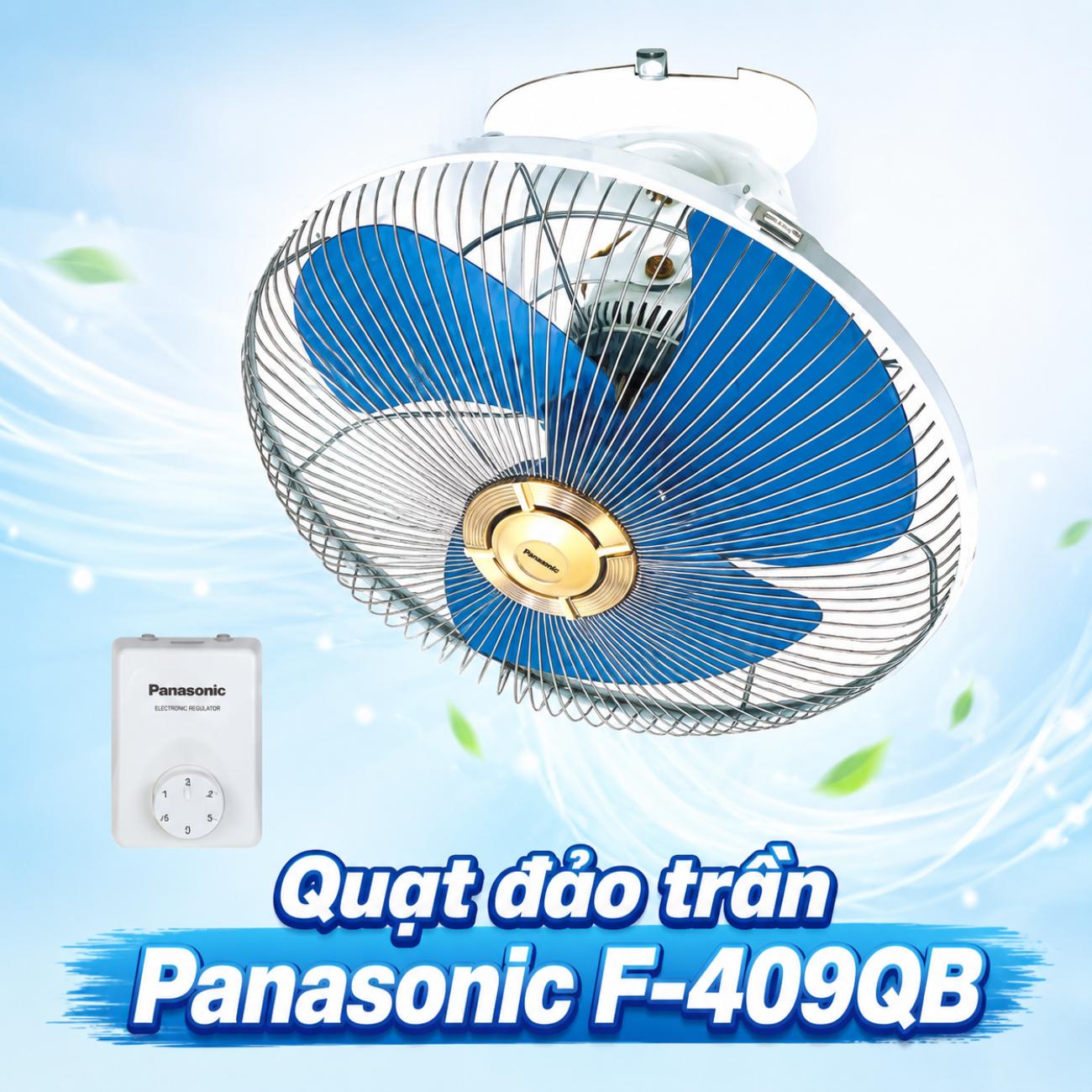 Quạt đảo trần Panasonic F-409QB / F-409QGO 45W đường kính 40cm