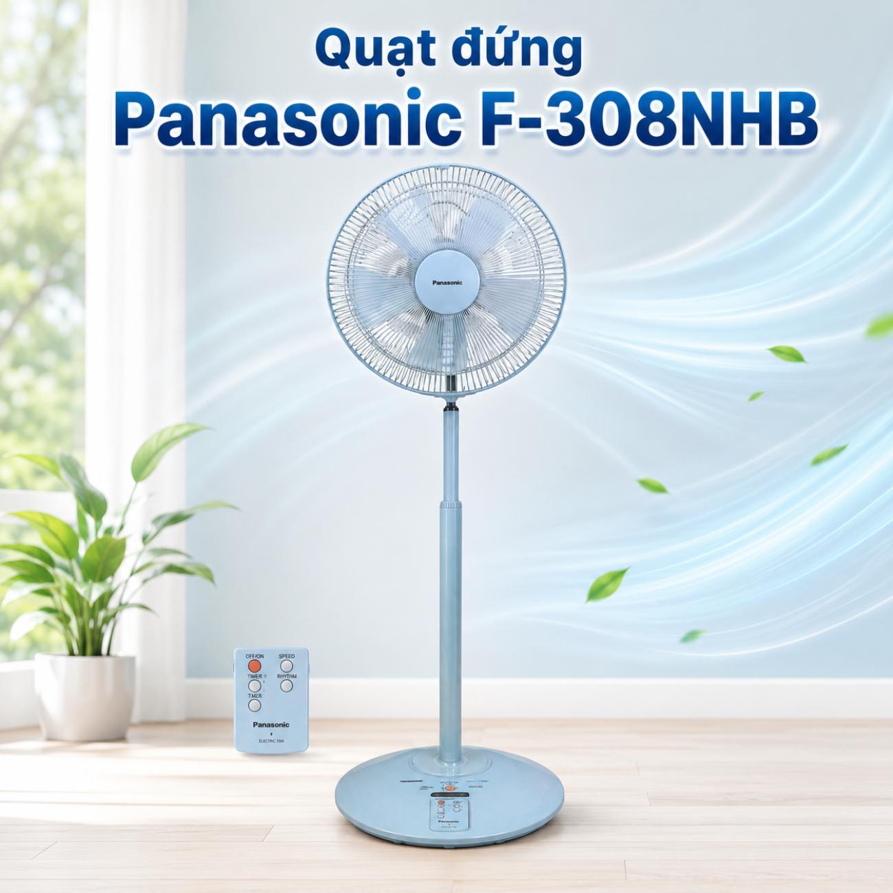 Quạt đứng Panasonic F-308NHB / F-308NHP 37W đường kính 30cm có remote