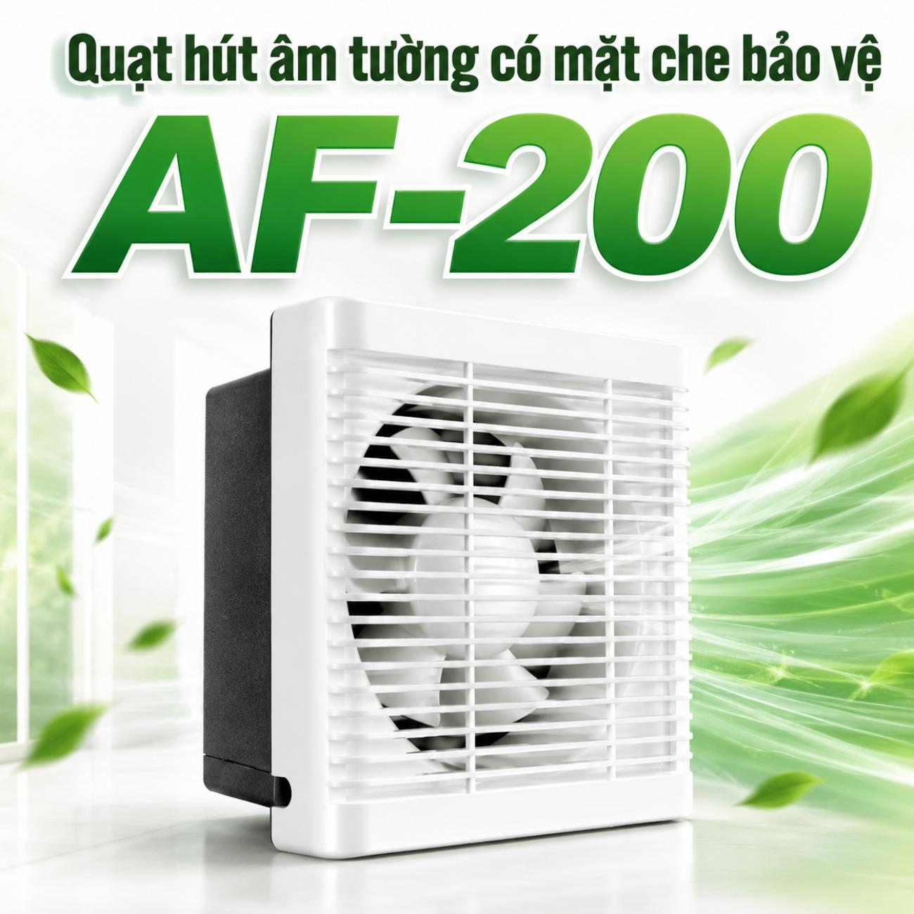 Quạt hút âm tường có mặt che bảo vệ MPE AF-200