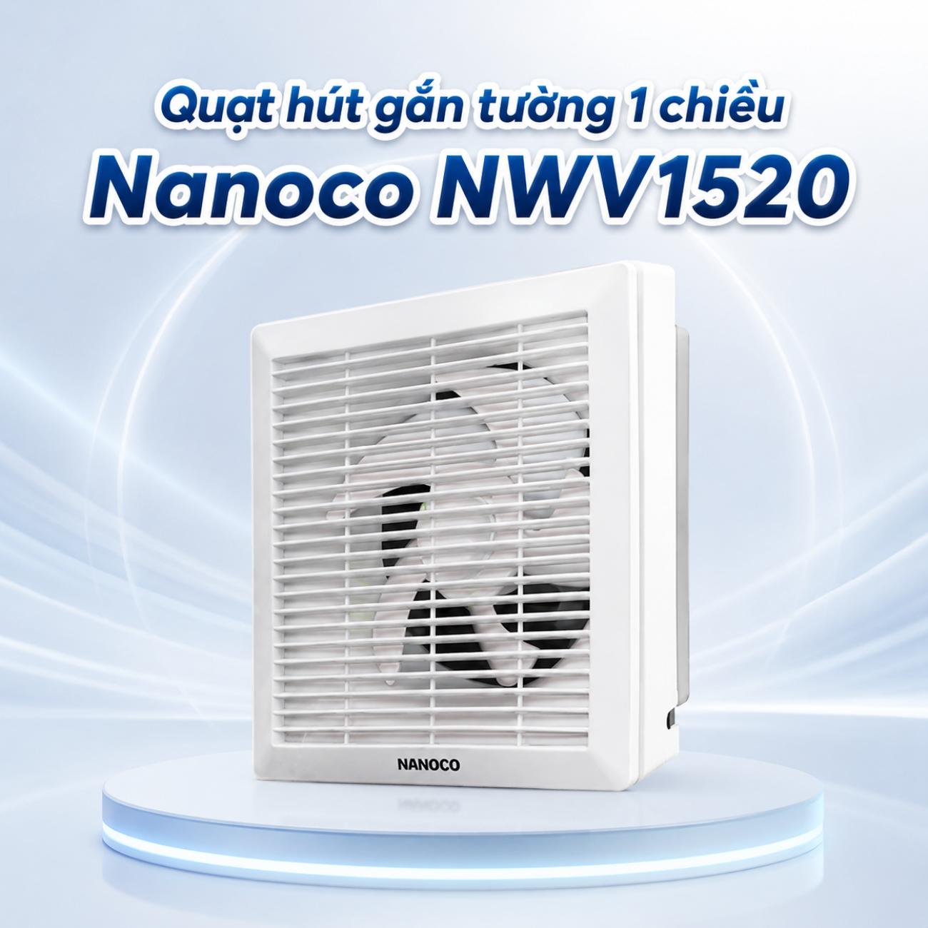 Quạt hút gắn tường 1 chiều Nanoco NWV1520 16W