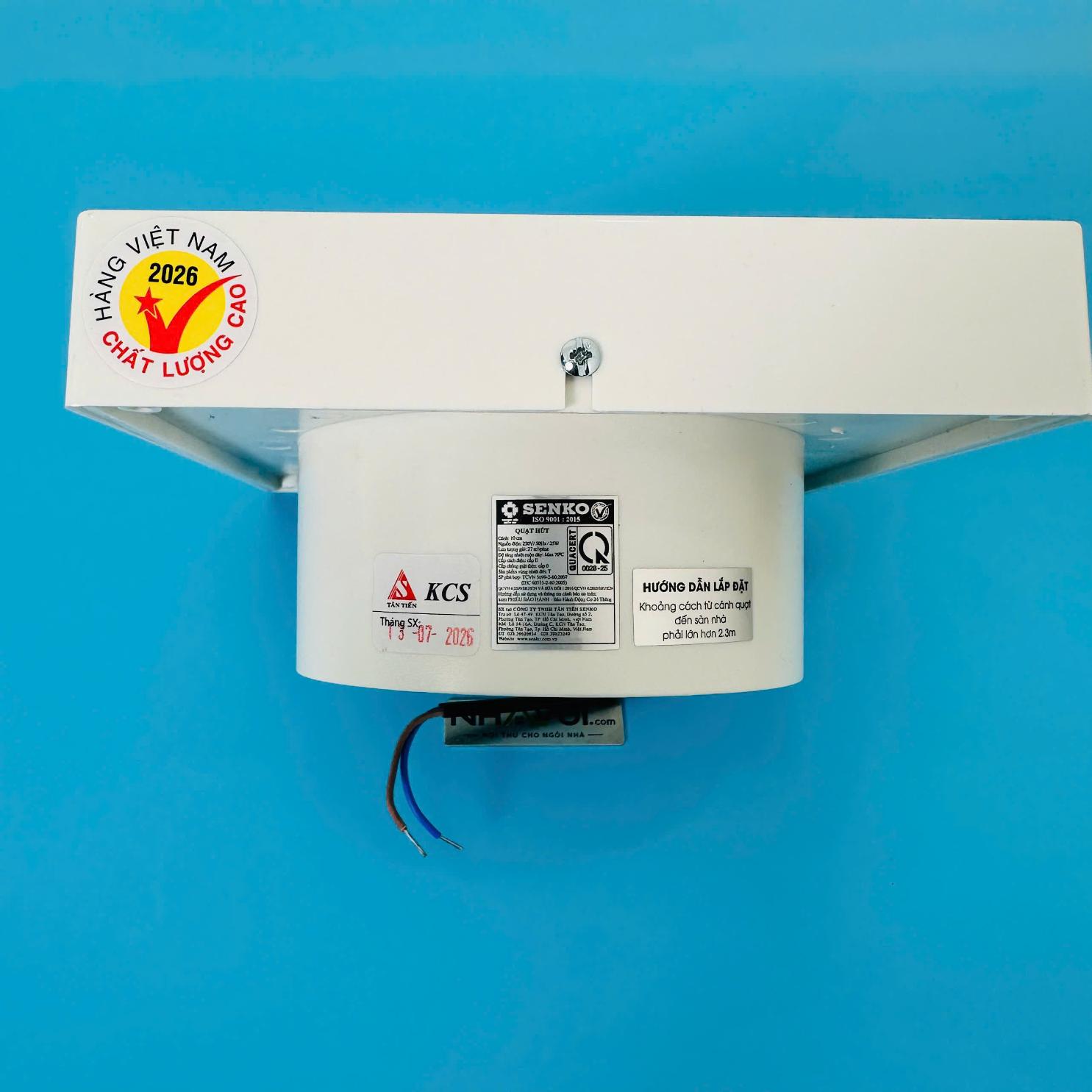 Quạt hút lưới 1 tấc Senko H100 25W 7 cánh đường kính 10cm