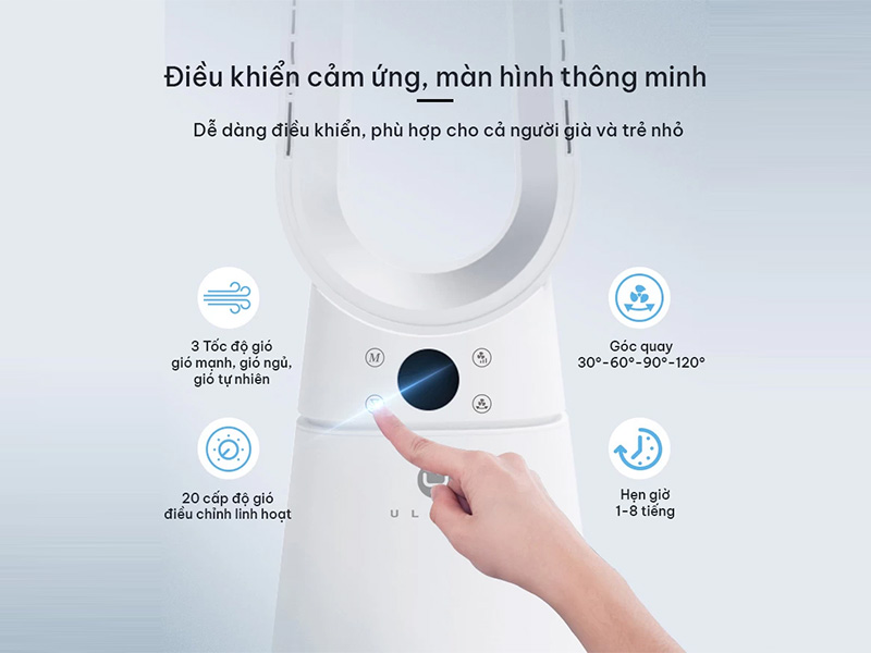Quạt không cánh U Ultty Lidi diệt khuẩn tia UVC