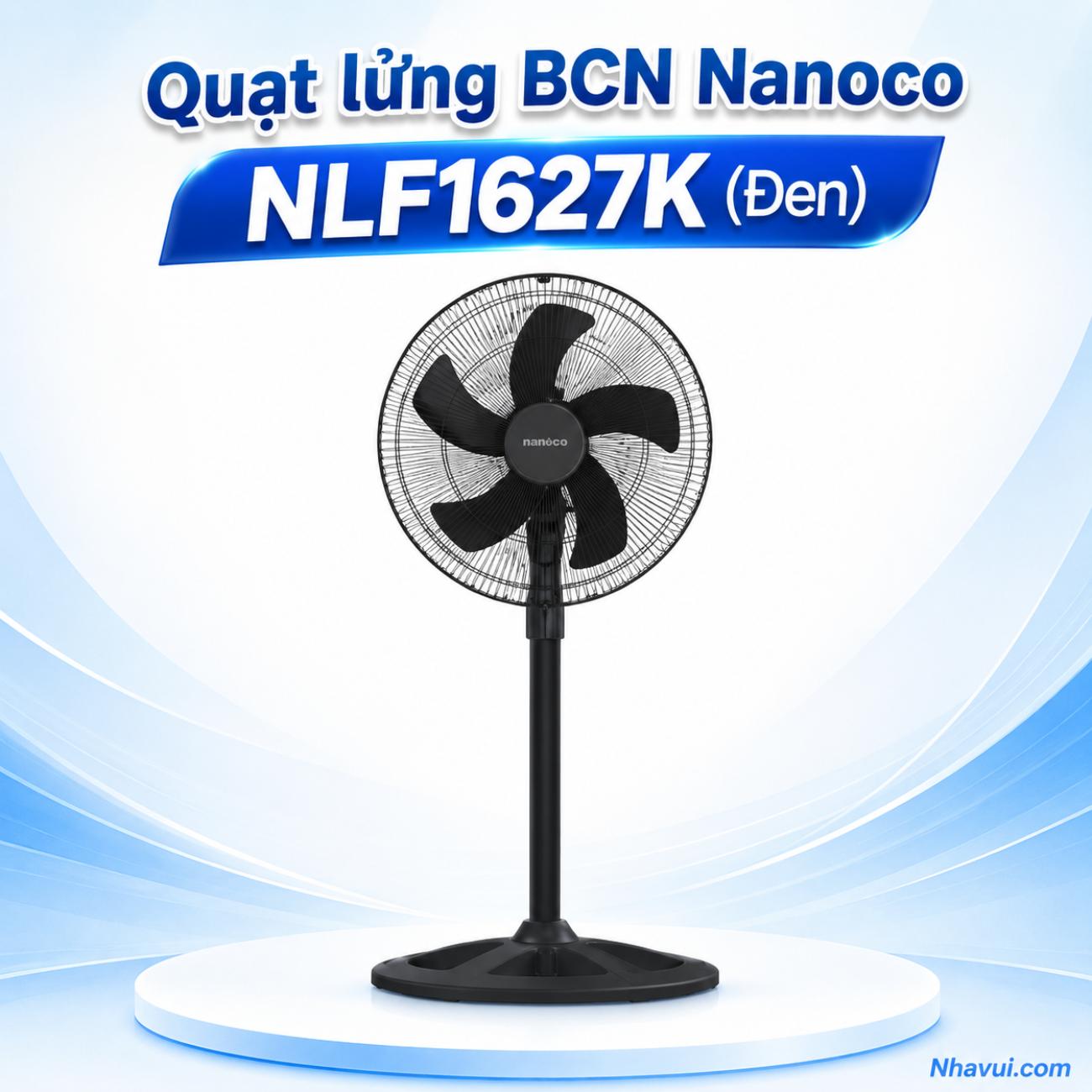 Quạt lửng BCN Nanoco NLF1627K (Đen)