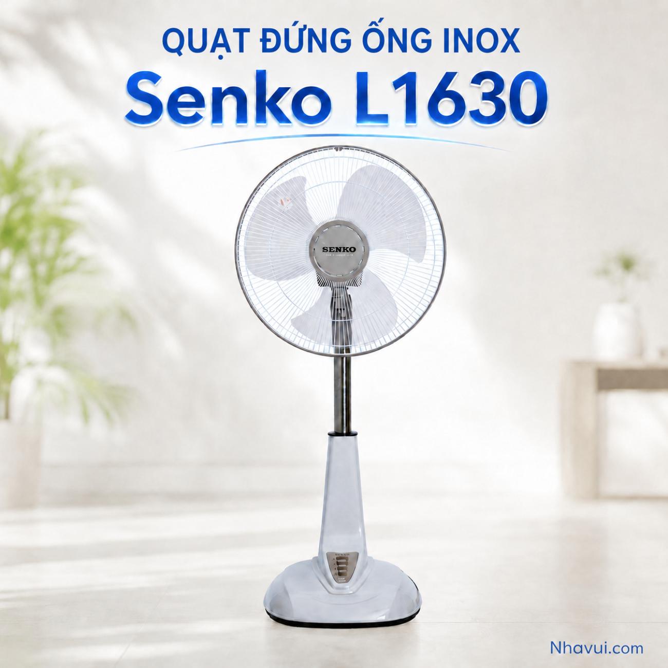 Quạt lửng ống sắt Senko L1630 47W 3 tốc độ gió cao 80–97cm