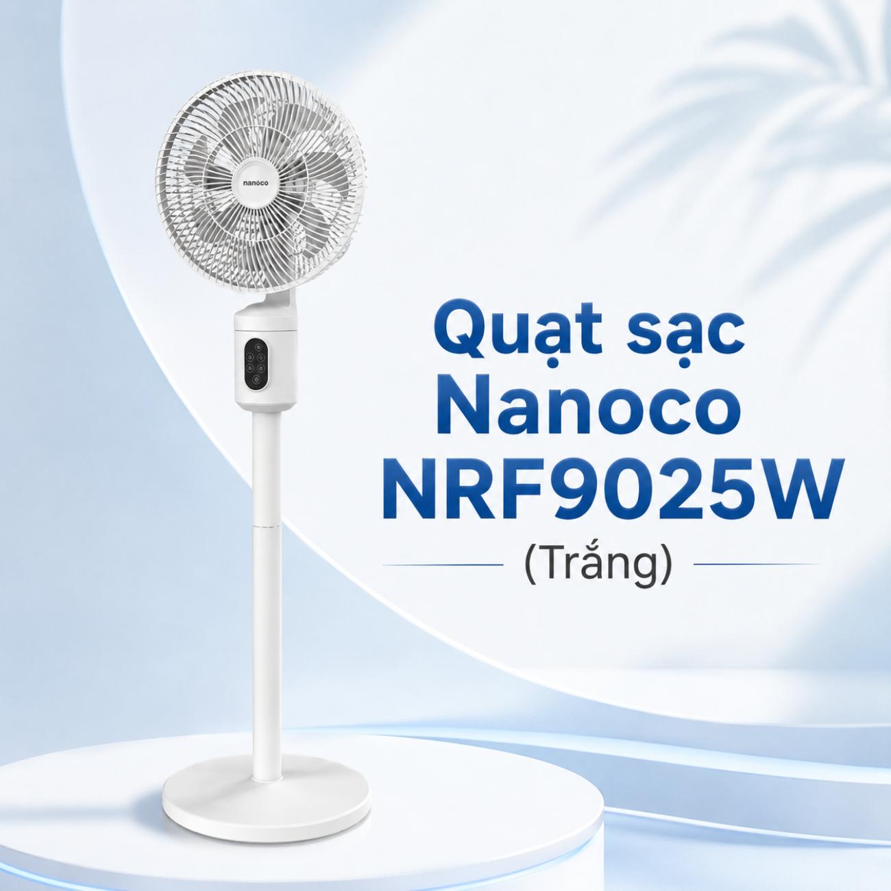 Quạt sạc đa năng Nanoco NRF9025 pin Lithium 10.000mAh