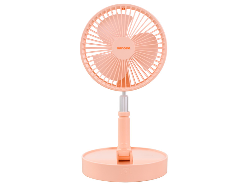Quạt sạc điện Nanoco NFF1617P (Hồng)