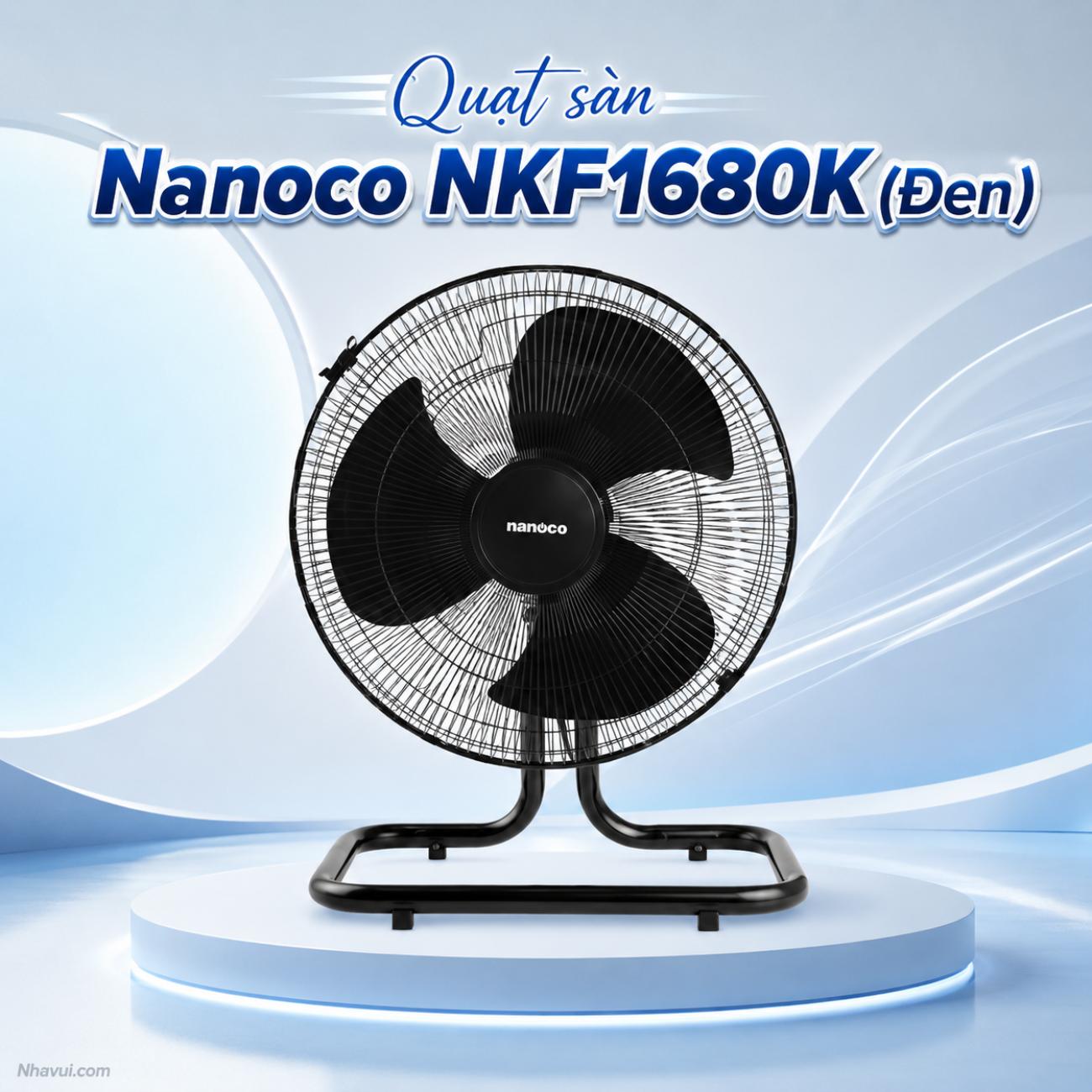 Quạt sàn Nanoco NKF1680K (Đen)