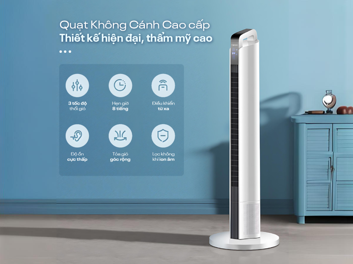 Quạt tháp điện tử FujiHome TF-12HE