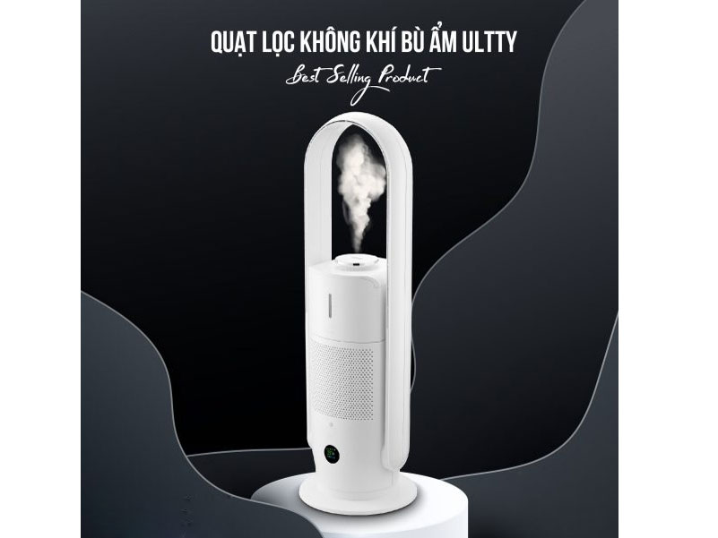 Quạt tháp không cánh lọc không khí Ultty SKJ-CR022, UVC
