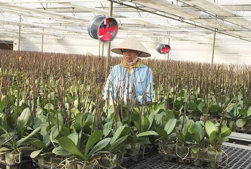 Quạt thông gió công nghiệp tròn Hawinco DFG 40SM sải cánh 40cm