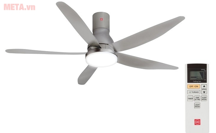 Quạt trần đèn KDK U60FW 5 cánh 9 tốc độ có điều khiển