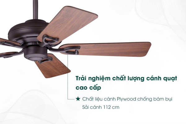 Quạt trần Hunter Seville II 24039 5 cánh gỗ