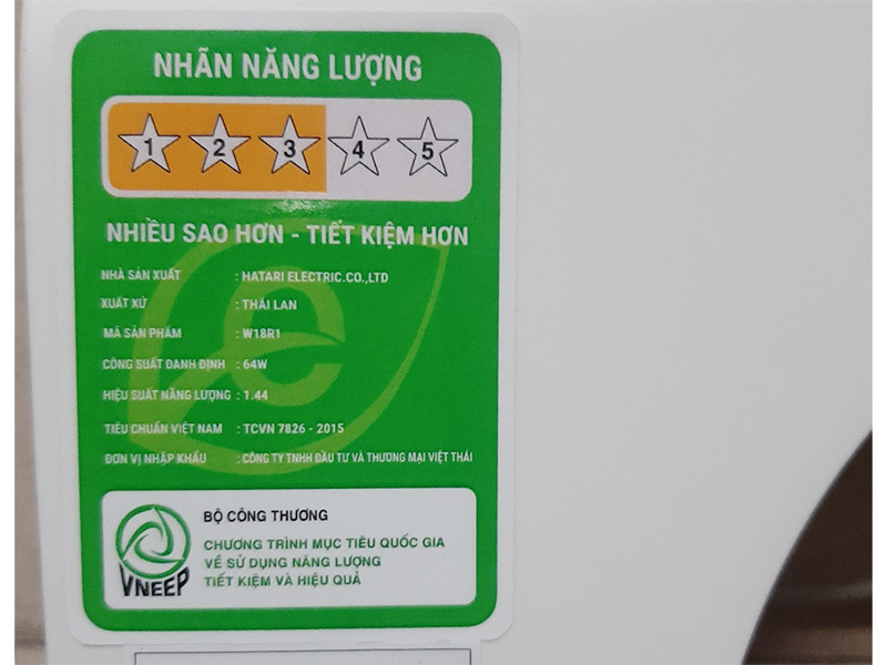 Quạt treo tường Hatari HF-W18R1 có điều khiển từ xa