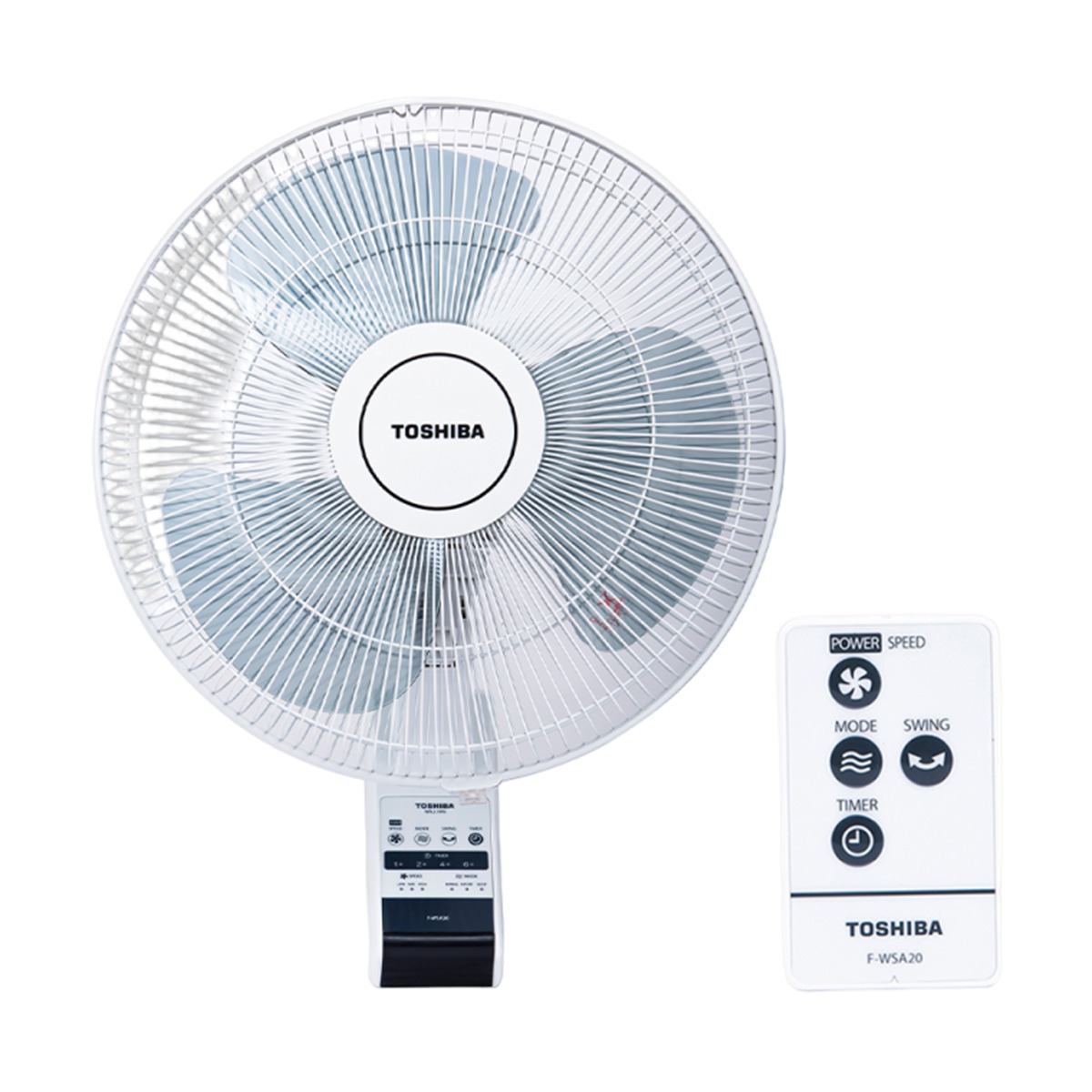 Quạt treo tường Toshiba F-WSA20(H)VN màu xám