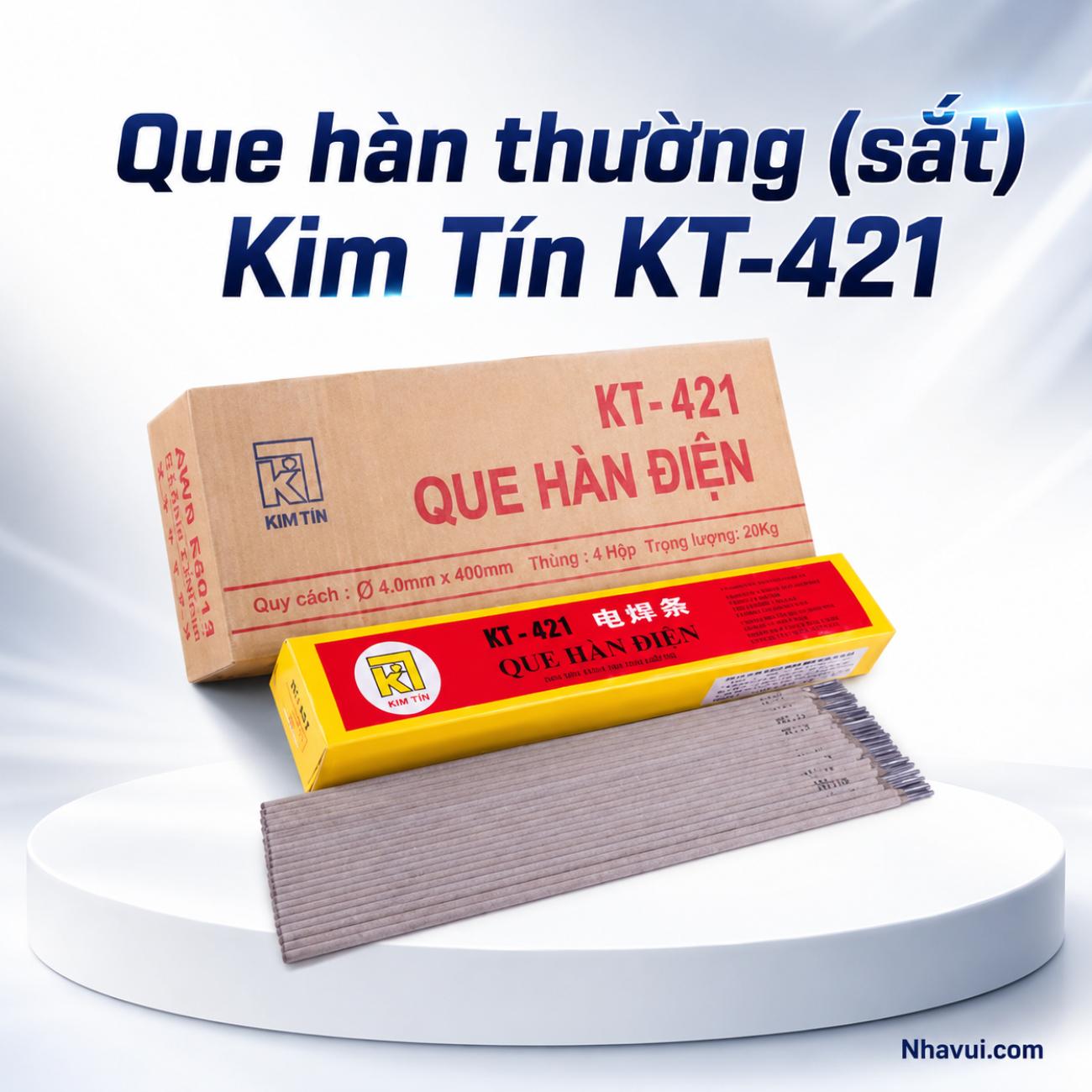 Que hàn sắt Kim Tín KT-421 đường kính 2.5mm