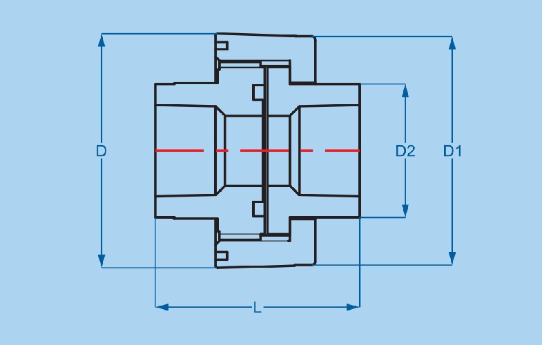Rắc co (bộ khớp nối sống) PP-R Bình Minh PN20 Ø20, Ø25, Ø32
