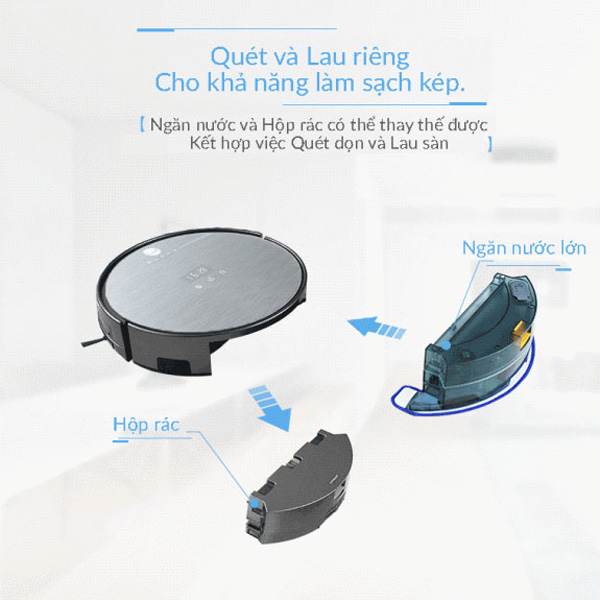 Robot hút bụi lau nhà Ultty SKJ RB01X