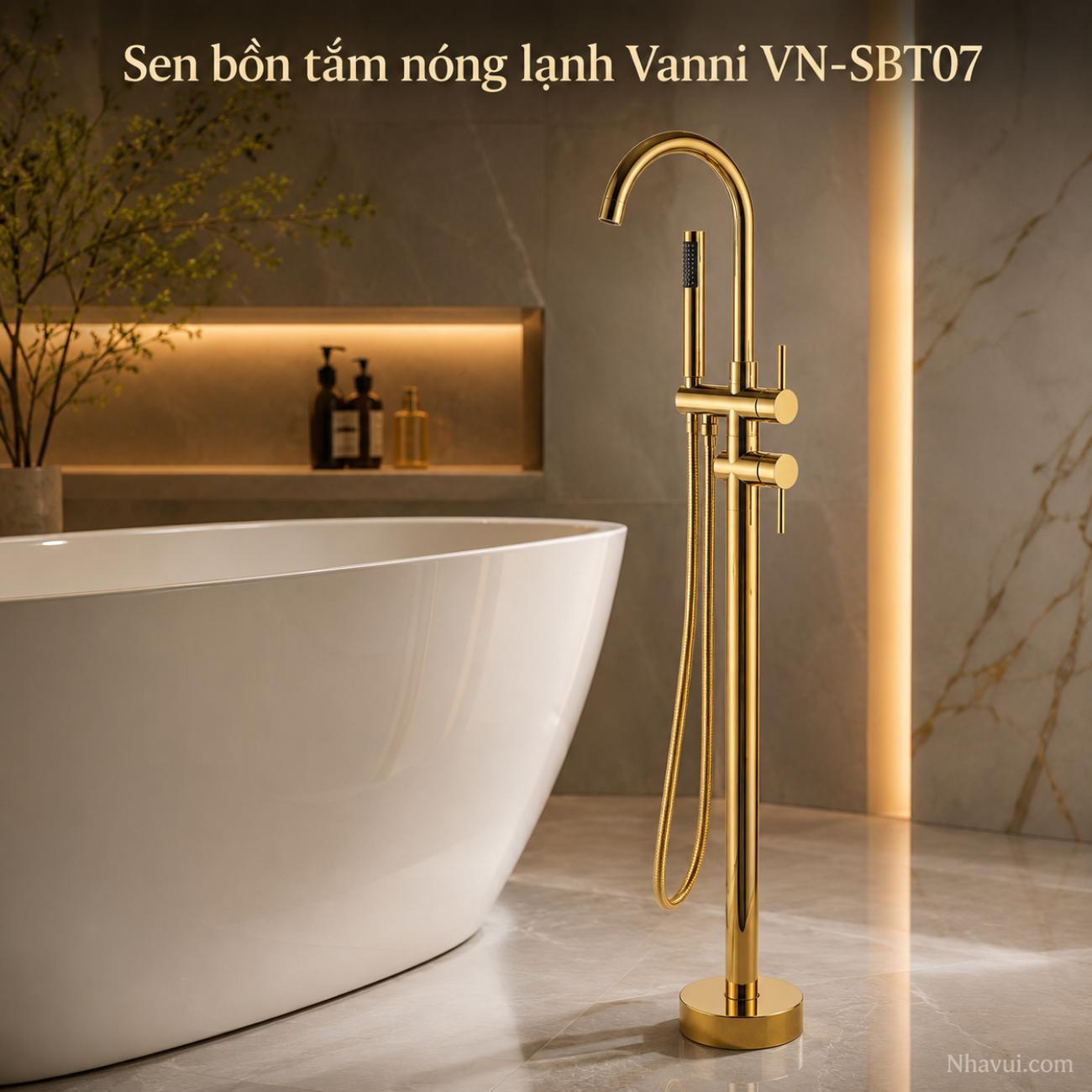 Sen bồn tắm nóng lạnh Vanni VN-SBT07/VN-SBT08 inox 304