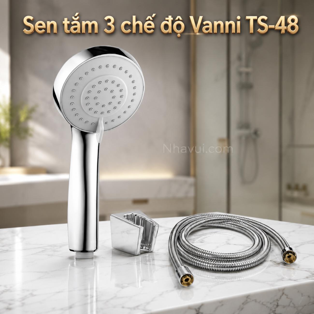 Sen tắm 3 chế độ Vanni TS-48 ABS tăng áp