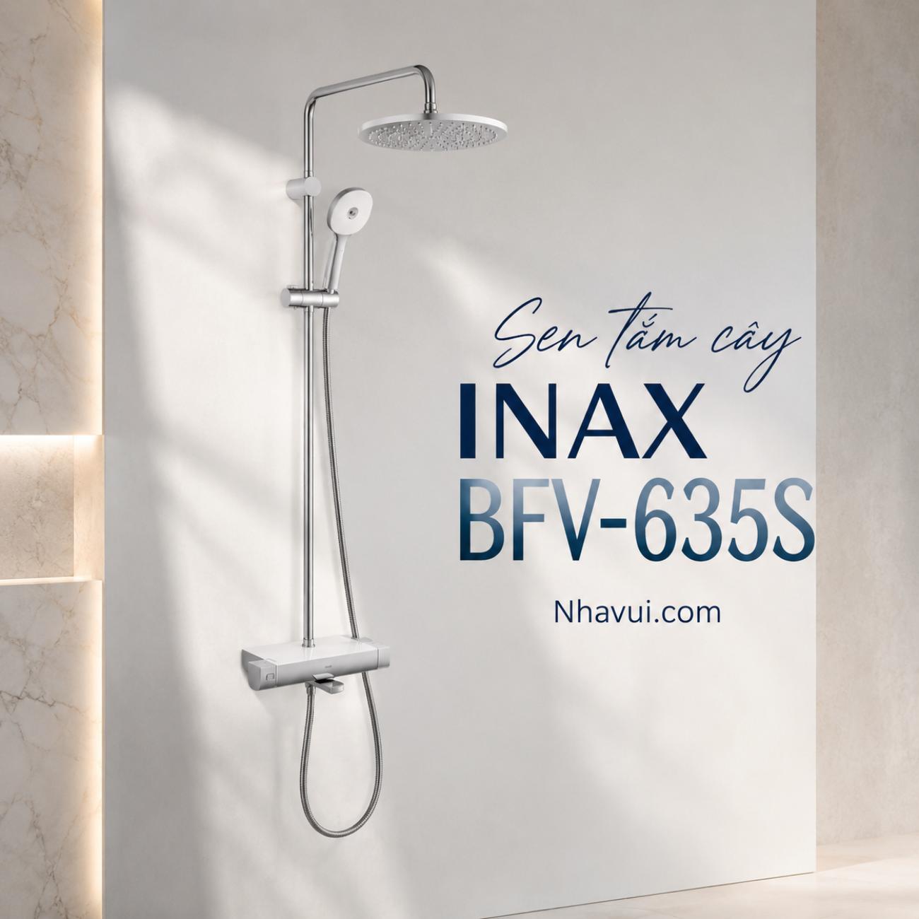 Sen tắm cây INAX BFV-635S có vòi xả chậu xoay linh hoạt
