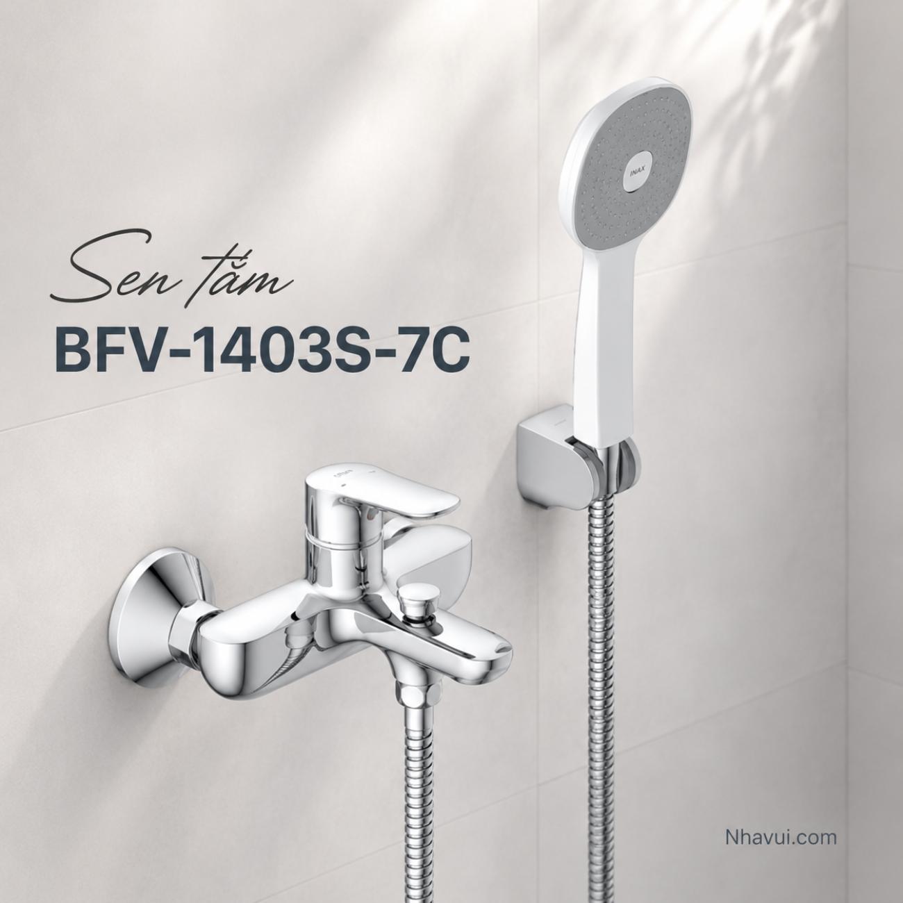 Sen tắm INAX BFV-1403S-7C tay sen Aqua Power