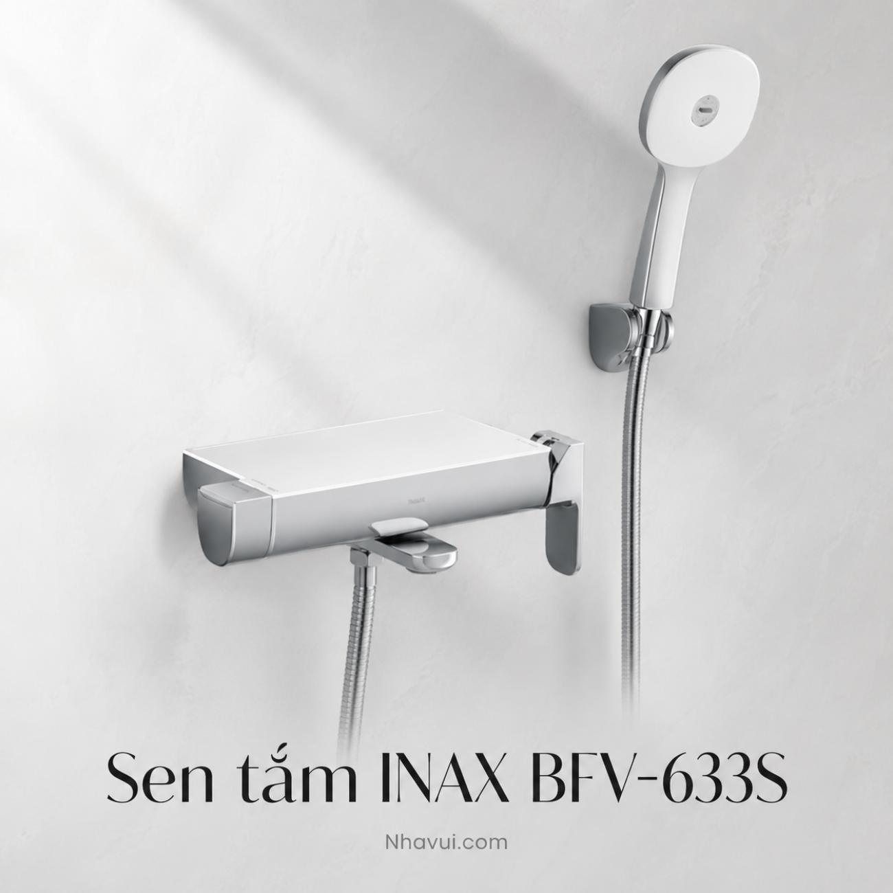 Sen tắm INAX BFV-633S thiết kế hiện đại có vòi xả chậu xoay linh hoạt