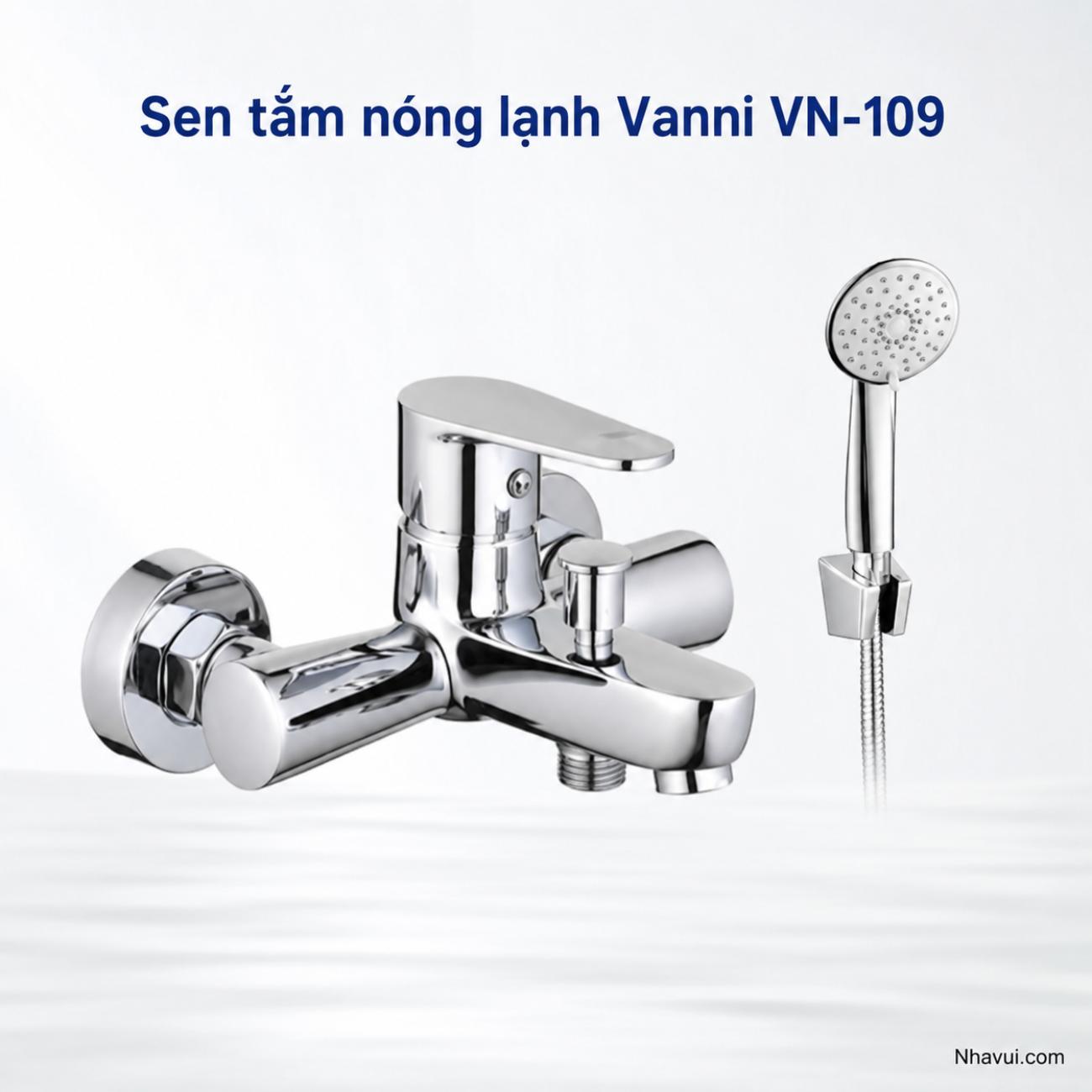 Sen tắm nóng lạnh Vanni VN-109 đồng thau mạ crome
