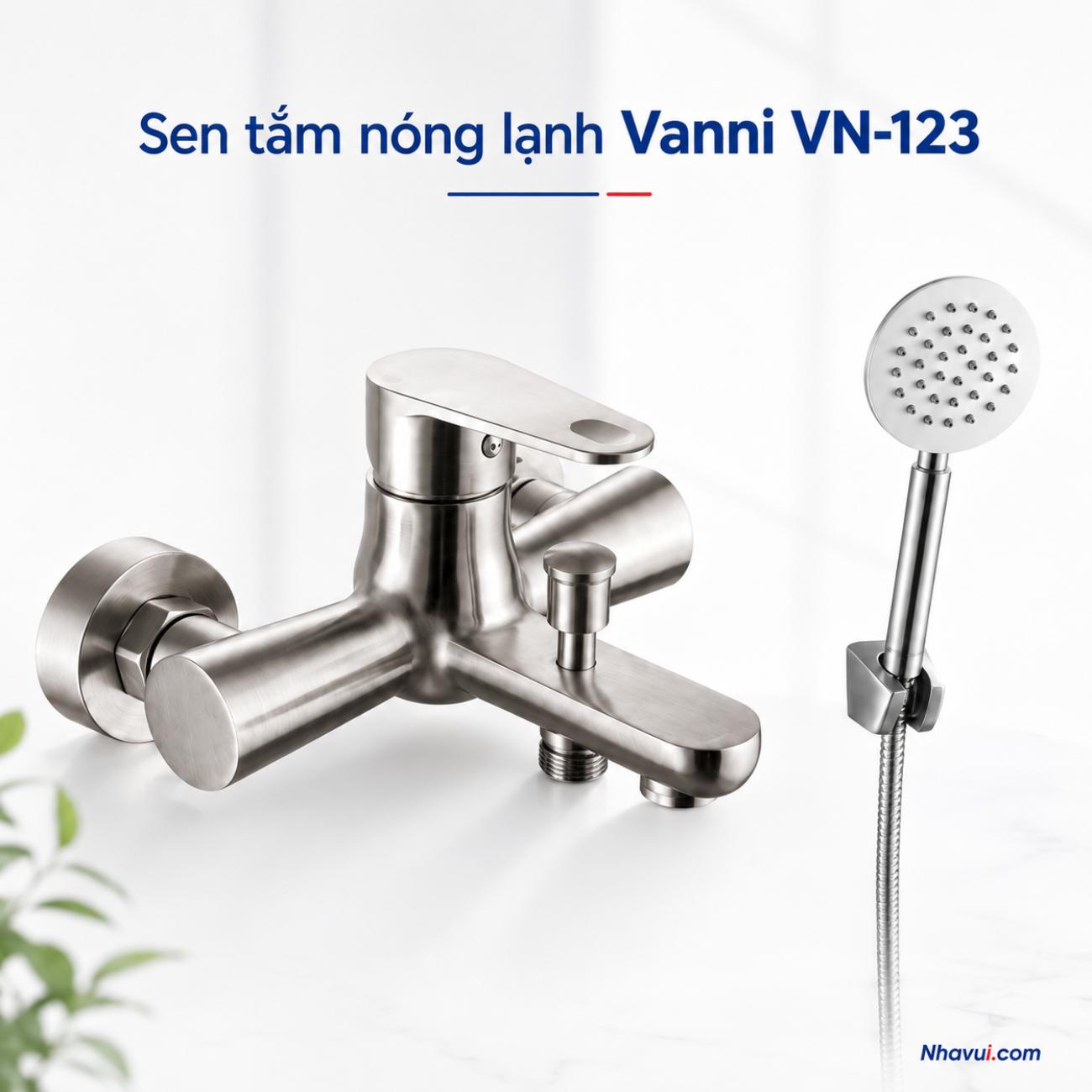 Sen tắm nóng lạnh Vanni VN-123 inox SUS 304