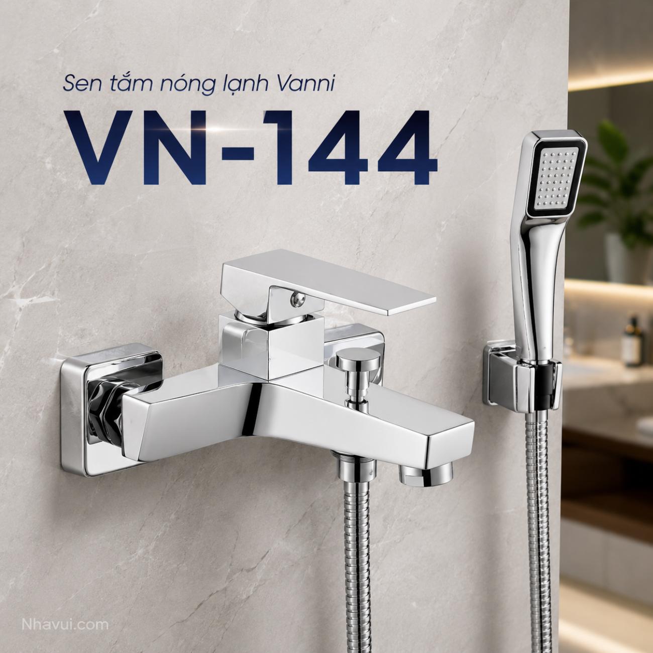 Sen tắm nóng lạnh Vanni VN-144 đồng thau mạ crome