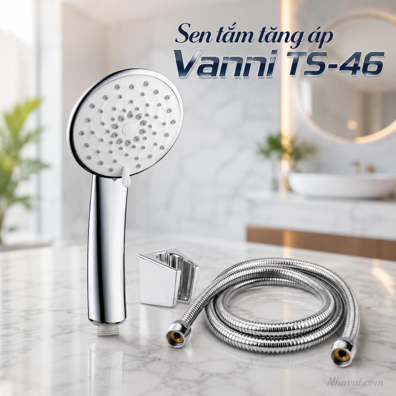 Sen tắm tăng áp Vanni TS-46 mạ crome 1 chế độ